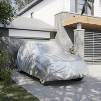 Autohoes voor SUV met gespriemen XL volledig PEVA zilverkleurig
