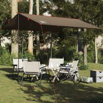  Kampeerluifel waterdicht 306x306 cm bruin