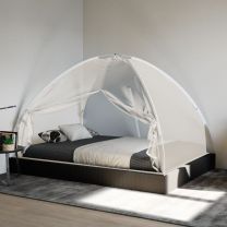  Klamboe met deuren Mongolia 220 gaas 200x120x130 cm wit