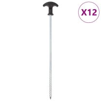  Tentharingen 12 st 7 mm 30 cm gegalvaniseerd staal