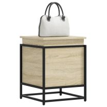  Opbergbox met deksel 40x40x51,5 cm bewerkt hout sonoma eiken