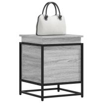  Opbergbox met deksel 40x40x51,5 cm bewerkt hout grijs sonoma