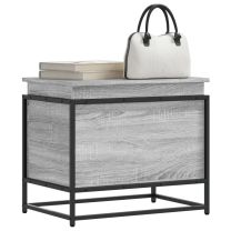  Opbergbox met deksel 60x40x51,5 cm bewerkt hout grijs sonoma