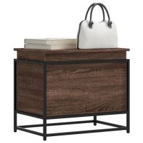  Opbergbox met deksel 60x40x51,5 cm bewerkt hout bruin eiken