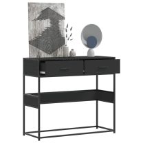  Wandtafel 90x35x80 cm bewerkt hout zwart