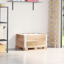  Palletopzetranden 2 st 80x60 cm massief grenenhout