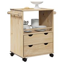  Keukentrolley OTTA 71x45x80 cm massief grenenhout