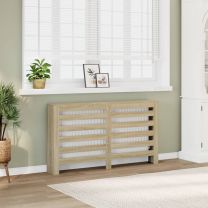  Radiatorombouw 149x20x82 cm bewerkt hout sonoma eikenkleurig