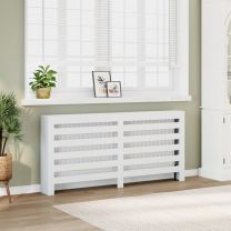  Radiatorombouw 175x20x82 cm bewerkt hout wit