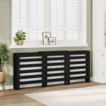  Radiatorombouw 205x21,5x83,5 cm bewerkt hout zwart