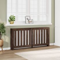  Radiatorombouw 175x20x82 cm bewerkt hout bruin eikenkleurig