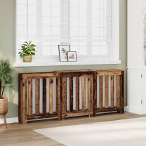  Radiatorombouw 205x21,5x83,5 cm bewerkt hout oud hout