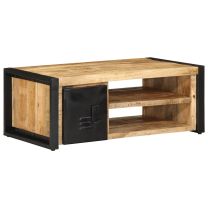  Salontafel 90x50x36 cm massief ruw mangohout