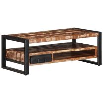  Salontafel 90x50x36 cm massief gerecycled hout meerkleurig