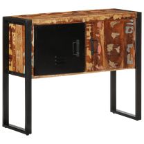  Wandkast 90x35x75 cm massief gerecycled hout meerkleurig