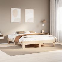  Bedframe zonder matras massief grenenhout 200x200 cm