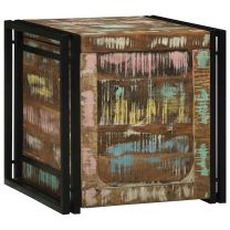  Opbergkisten met opslag 50 x 50 x 50 cm Massief gerecycled hout