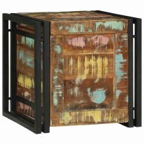  Opslagdoos Meerkleurig 40 x 40 x 40 cm Massief acaciahout