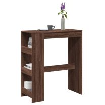  Bartafel met rekken 90x40x103,5 cm bewerkt hout bruin eiken