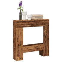  Haardombouw 81x18x82 cm bewerkt hout oud houtkleurig