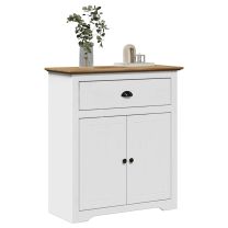  Gangkast BODO 80x35x90 cm wit en bruin