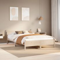  Bedframe zonder matras massief grenenhout 120x200 cm