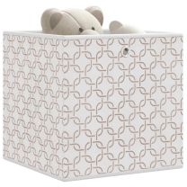  Opbergboxen 4 st inklapbaar 32x32x32 cm ongeweven stof crme
