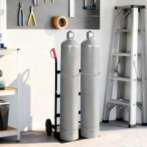  Handtrolley Zwart en Rood 63 x 43,5 x 110 cm Staal