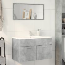  Wastafelkast 80x38,5x46 cm spaanplaat betongrijs