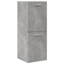  Badkamerwandkast 30x30x80 cm bewerkt hout betongrijs