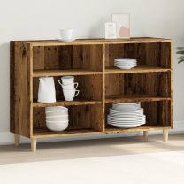  Dressoir 103,5x35x70 cm bewerkt hout oud houtkleurig