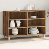  Dressoir 103,5x35x70 cm bewerkt hout artisanaal eikenkleurig