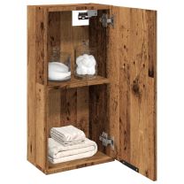  Badkamerkast wandgemonteerd 32x20x67 cm oud houtkleurig
