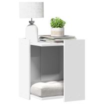  Kattenbakkast 42x42x51 cm bewerkt hout wit