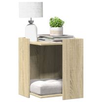  Kattenbakkast 42x42x51 cm bewerkt hout sonoma eikenkleurig