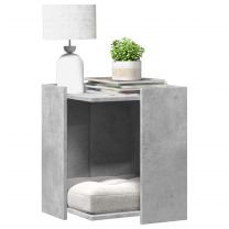  Kattenbakkast 42x42x51 cm bewerkt hout betongrijs