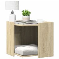  Kattenbakkast 53x53x51 cm bewerkt hout sonoma eikenkleurig