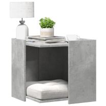  Kattenbakkast 53x53x51 cm bewerkt hout betongrijs