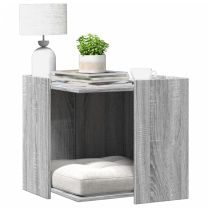  Kattenbakkast 53x53x51 cm bewerkt hout grijs sonoma eikenkleur