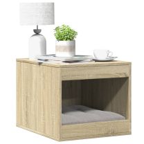 Kattenbakkast 47x59x42 cm bewerkt hout sonoma eikenkleurig