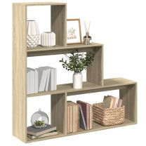  Kamerscherm / boekenkast 123x29x123 cm hout sonoma eiken