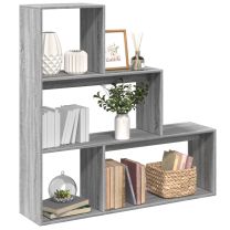  Kamerscherm / boekenkast 123x29x123 cm hout grijs sonoma