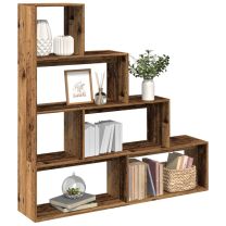  Kamerscherm / boekenkast 143,5x29x143,5 cm hout oud hout