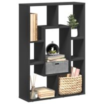  Boekenkast 63x20x90 cm bewerkt hout zwart