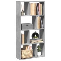  Boekenkast 60x20x120 cm bewerkt hout betongrijs