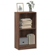  Boekenkast 40x24x76 cm bewerkt hout bruin eikenkleurig