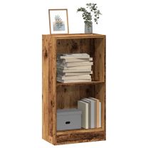  Boekenkast 40x24x76 cm bewerkt hout oud houtkleurig