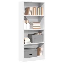  Boekenkast 60x24x143 cm bewerkt hout wit