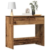  Wandtafel 89x41x76,5 cm bewerkt hout oud houtkleurig