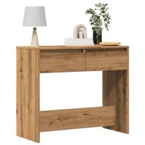  Wandtafel 89x41x76,5 cm bewerkt hout artisanaal eikenkleurig